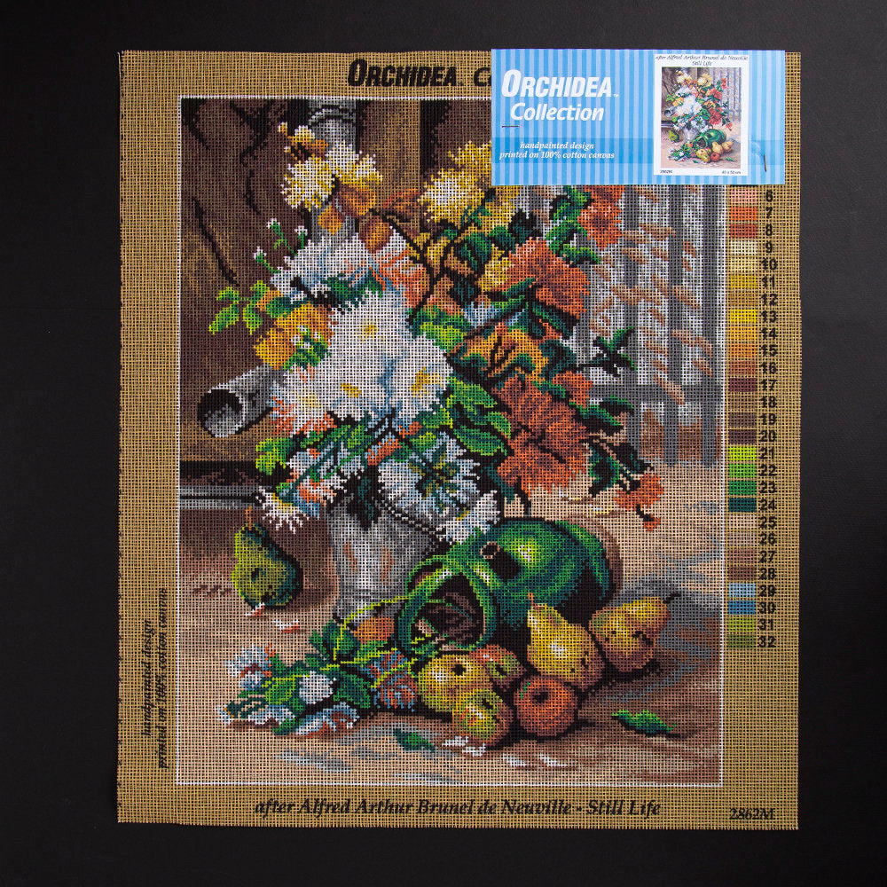 ORCHİDEA 40 x 50 cm Meyve ve Çiçekler Baskılı Goblen 2862M